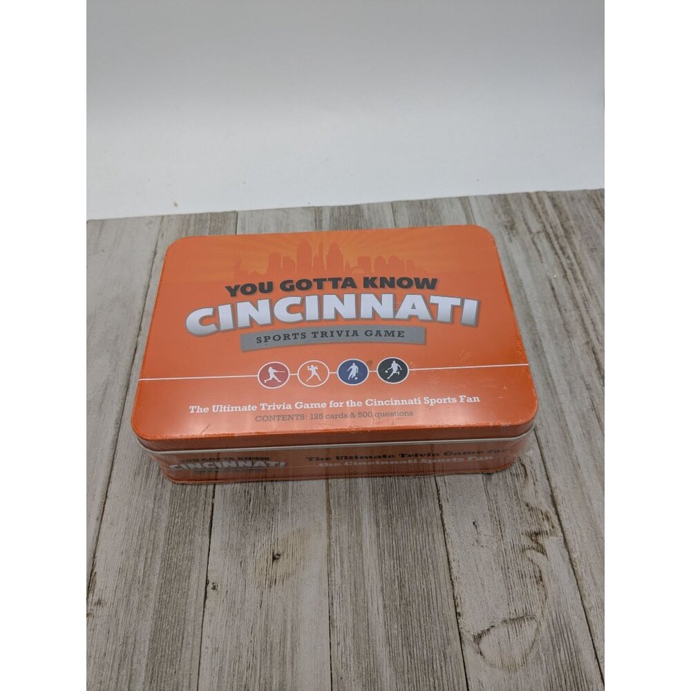 Sealed You Gotta Know Cincinnati Sports Trivia Game 125 Cards 500 Questions Box